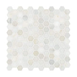 MSI Greecian White Mini Hexagon 12 in. x 12 in. x 10mm Polished Marble Mesh-Mounted Mosaic Tile (10 sq. ft. / case)