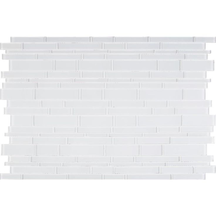 Ice Interlocking 12 in. x 12 in. x 8 mm Glass Mesh-Mounted Mosaic Tile (10 sq. ft./case)