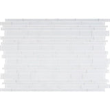Ice Interlocking 12 in. x 12 in. x 8 mm Glass Mesh-Mounted Mosaic Tile (10 sq. ft./case)