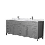 Beckett 42 in. W x 22 in. D Single Vanity in White with Cultured Marble Vanity Top in White with White Basin - Super Arbor