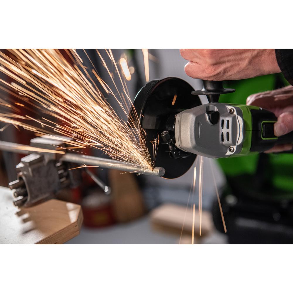 24-Volt Battery Cordless Brushless 4.5 in. Angle Grinder, Battery Not Included AG24L00 - Super Arbor