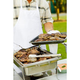 8 Qt. Foldable Frame Stainless Steel Chafing Dish Buffet Chafer Complete (Set of 4)