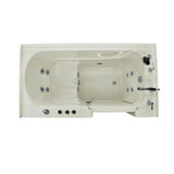 HD Series 60 in. Right Drain Quick Fill Walk-In Whirlpool Bath Tub with Powered Fast Drain in White - Super Arbor