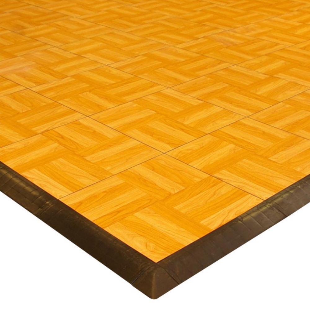 Greatmats Max Tile 12 in. x 12 in. x 5/8 in. Light Oak Vinyl Interlocking Raised Modular Floor Tile (Case of 26)