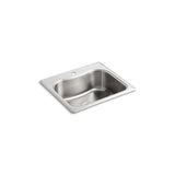 Staccato Drop-in Stainless Steel 20 in. 1-Hole Single Bowl Kitchen Sink