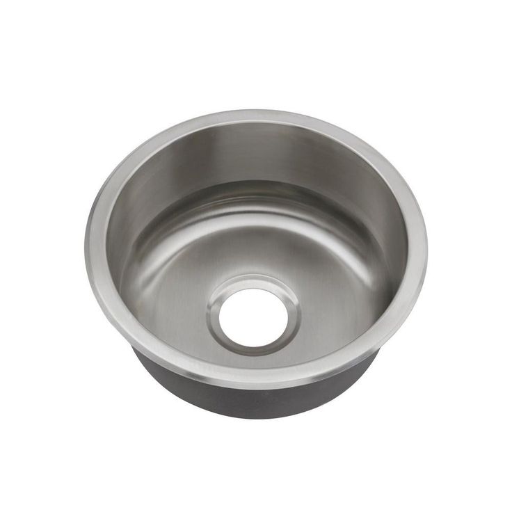 Undermount 18-Gauge Stainless Steel 16 in. 0-Hole Round Single Bowl Bar Sink