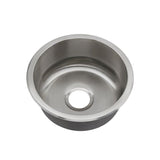 Undermount 18-Gauge Stainless Steel 16 in. 0-Hole Round Single Bowl Bar Sink