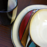 Athlea 16-Piece Casual Multicolor Stoneware Dinnerware Set (Service for 4)