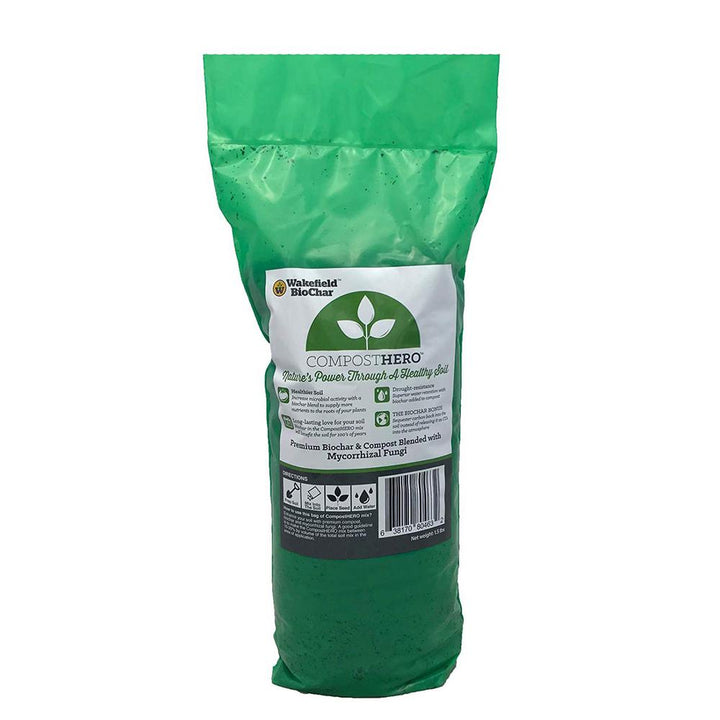1 lbs. Biochar Organic Soil Conditioner and 1.5 lbs. Organic Compost