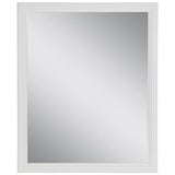 Brinkhill 26 in. W x 31 in. H Framed Wall Mirror in White