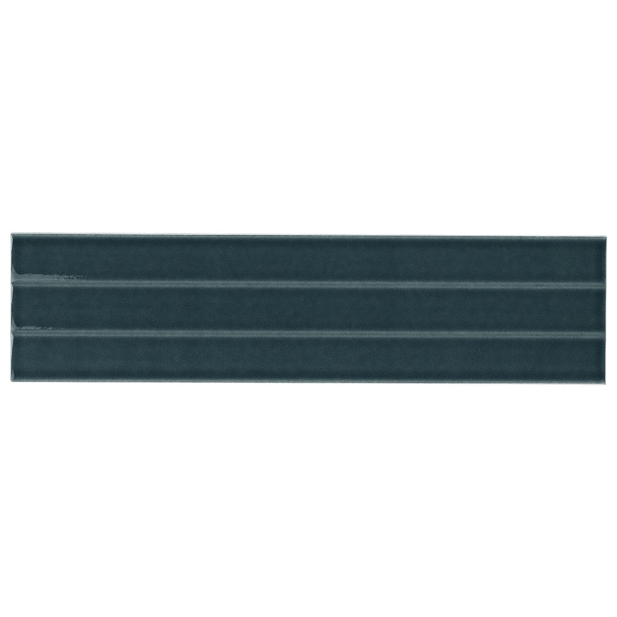 Colorplay Fluted Emerald Green Ceramic Tile 4.5x18 - Glossy Crackled Finish