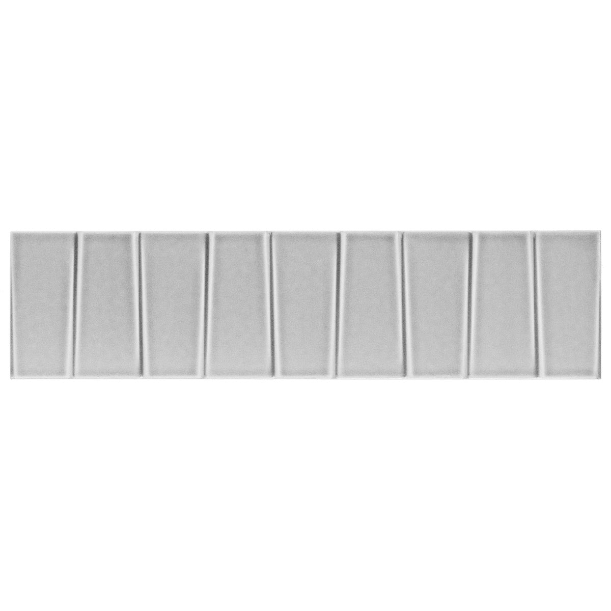 Tilebar Colorplay Steps Gray 4.5x18 3D Crackled Glossy Ceramic Tile