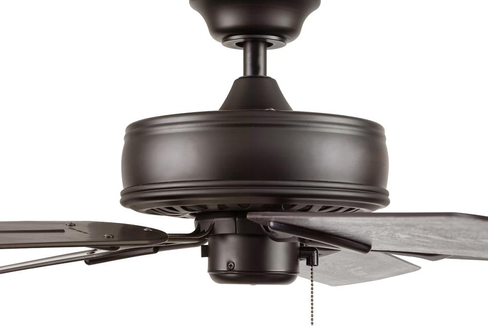 Harbor Breeze Calera 52-in Antique/Aged Bronze Indoor/Outdoor Ceiling Fan, 5-Blade, Pull Chain