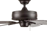 Harbor Breeze Calera 52-in Antique/Aged Bronze Indoor/Outdoor Ceiling Fan, 5-Blade, Pull Chain