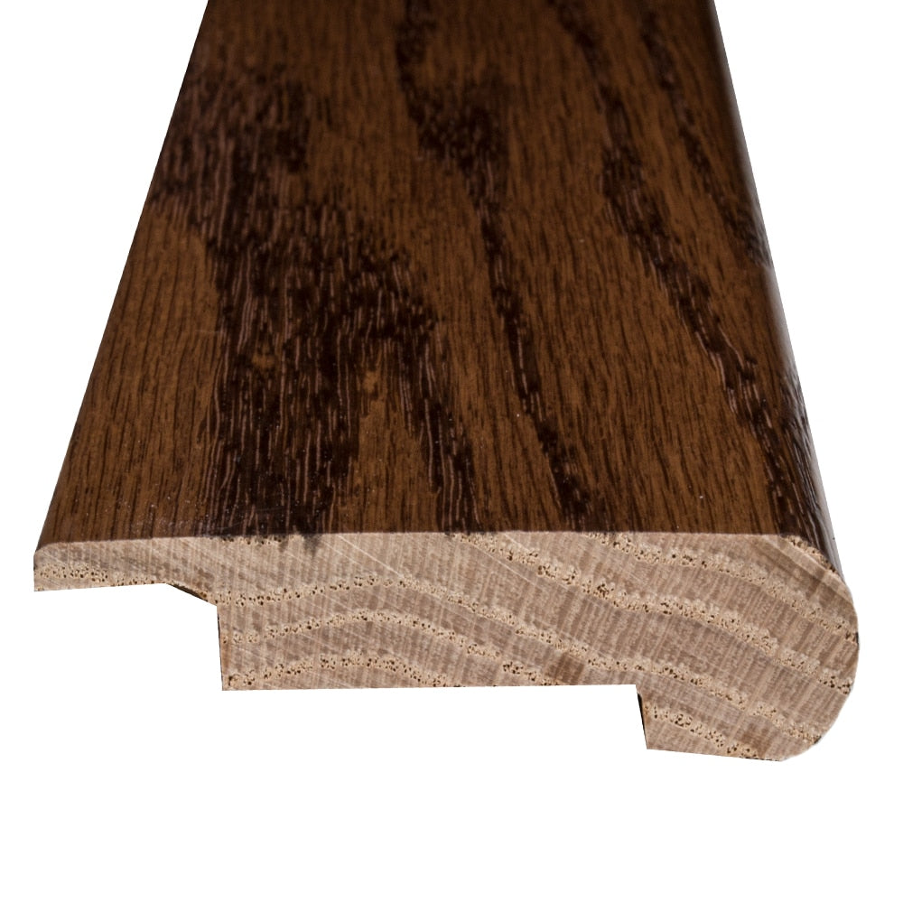 Flexco Solid Wood Stair Nose 2.75-in x 78-in Tapenade Prefinished Red Oak Stair Nosing