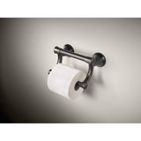 Delta Transitional 8.93-in Venetian Bronze Wall-Mount Grab Bar with Pivoting Toilet Paper Holder