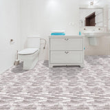 Perfection Floor Tile Master Mosaic Castle Stone/Satin 20-in x 20-in Water-Resistant Interlocking Luxury Flooring, 16.7-sq ft Carton