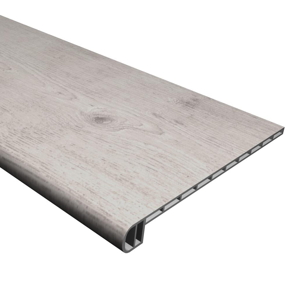 Cali Bamboo Gray Ash Vinyl Stair Tread — Classic, 11.5 in x 48.03 in