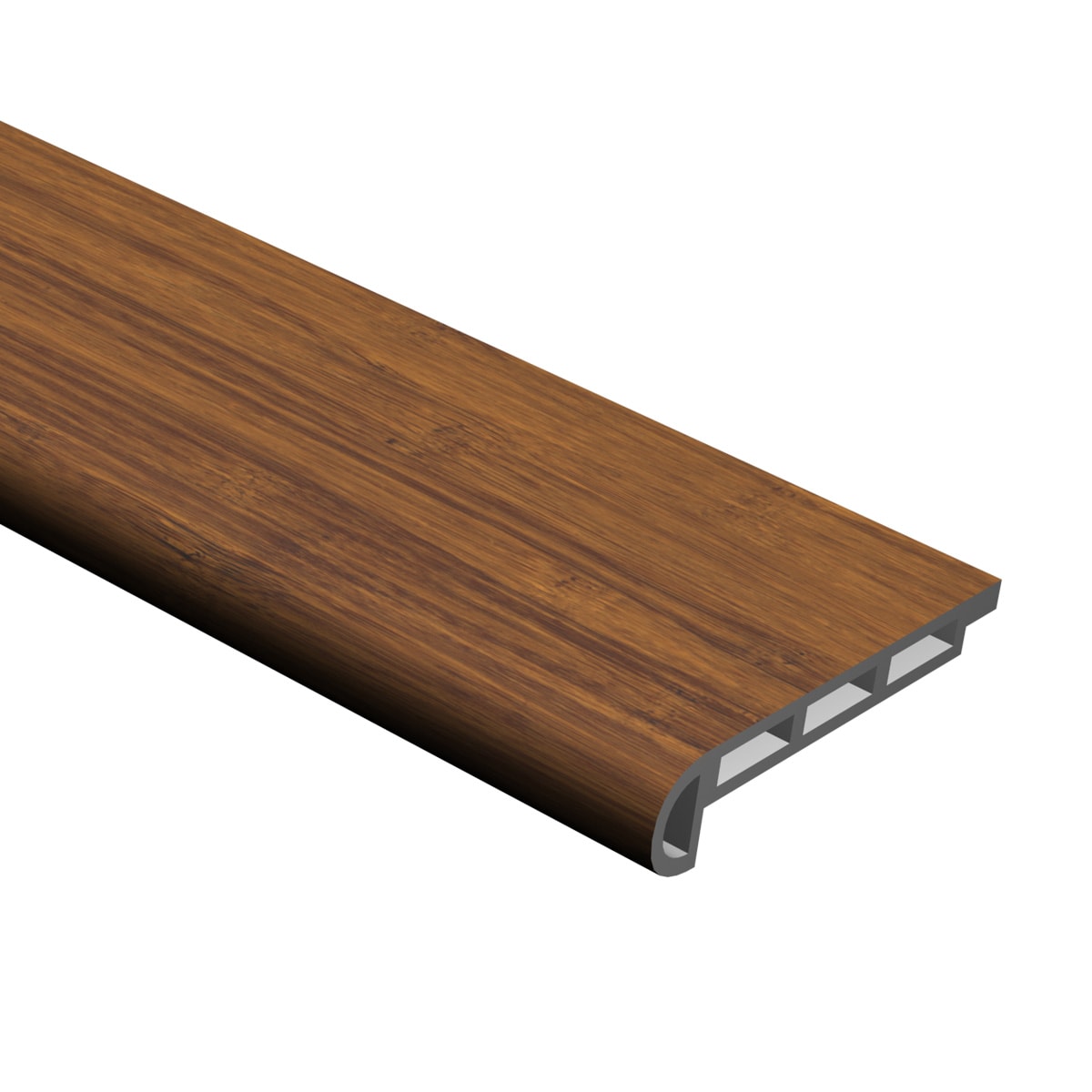 Cali Bamboo Vinyl Pro Stair Nosing 2.07-in x 72.83-in Natural Prefinished Stair Nosing