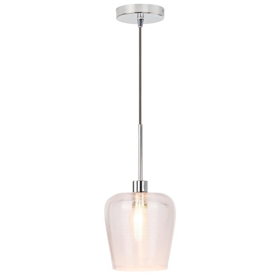 Portfolio Brushed Nickel Transitional Cylinder Pendant Light - Super Arbor