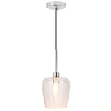 Portfolio Brushed Nickel Transitional Cylinder Pendant Light - Super Arbor