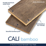Cali Bamboo Fossilized Prefinished Boardwalk Bamboo Handscraped 1/2-in Solid Hardwood Flooring Sample