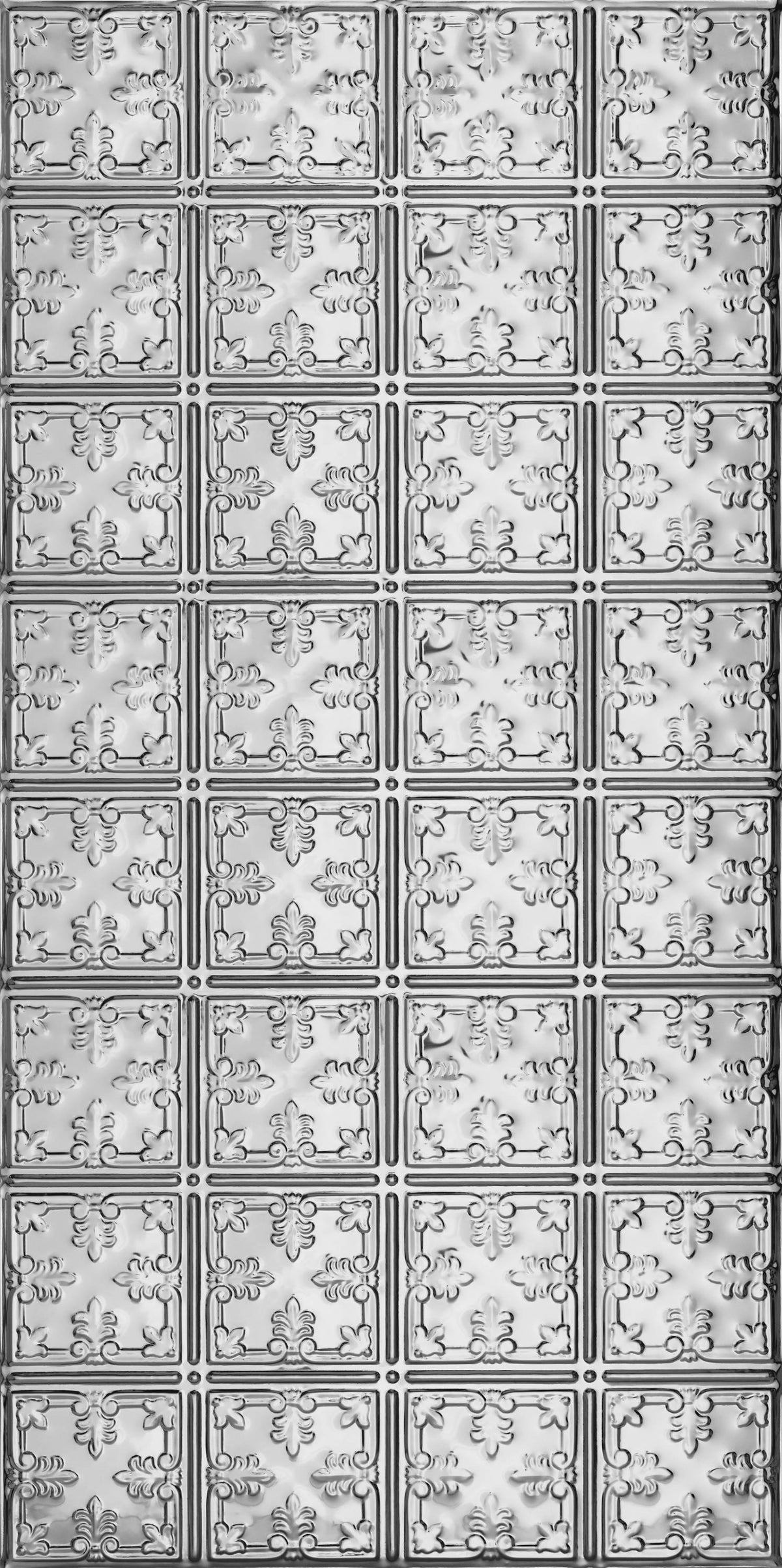 Armstrong Ceilings Metallaire Vine Chrome Aluminum Surface-Mount Ceiling Tile, 48.5 in x 24.5 in (4-ft x 2-ft)
