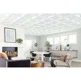 Armstrong Ceilings 2-ft x 2-ft Easy Elegance White PVC Drop Ceiling Tile (1-Pack, 4-sq ft / Case)