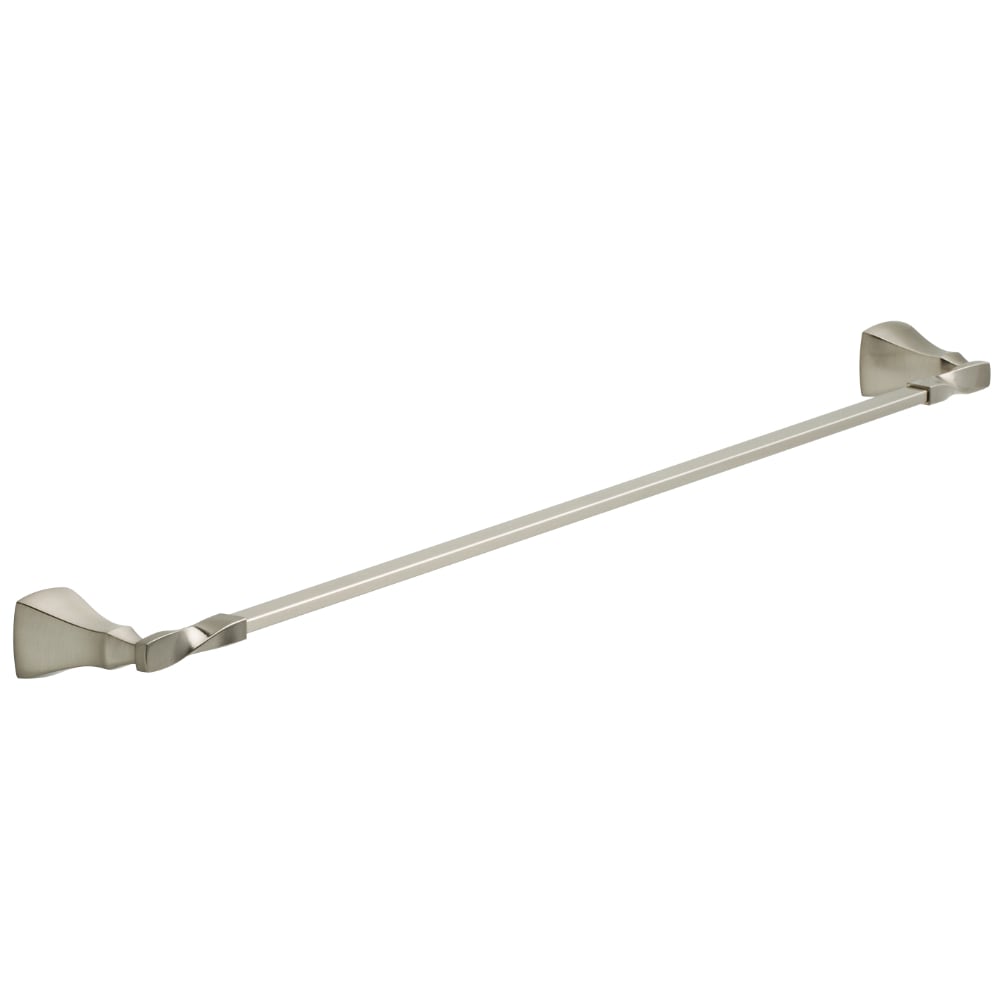 Delta Sawyer 24-in Satin Nickel Wall Mount Single Towel Bar