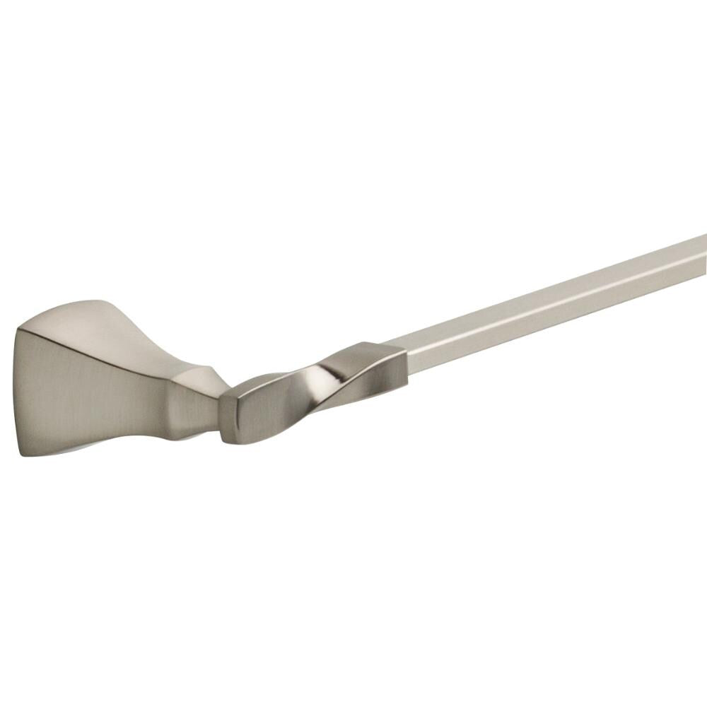 Delta Sawyer 18-in Satin Nickel Wall Mount Single Towel Bar
