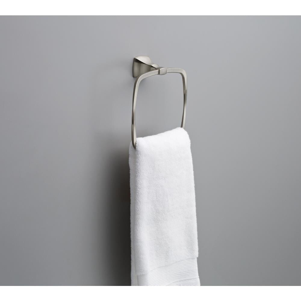 Delta Sawyer Satin Nickel Wall Mount Towel Ring
