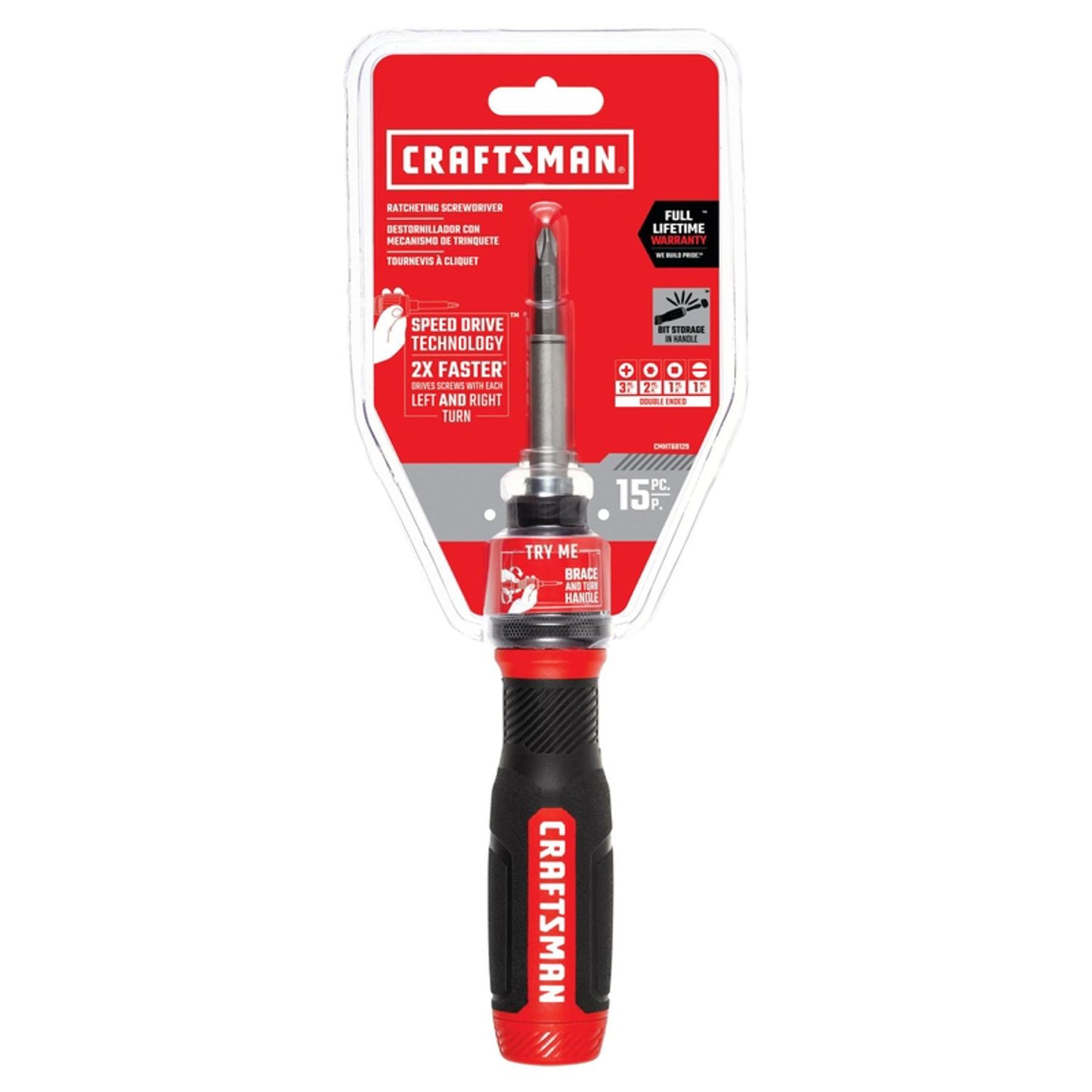 Craftsman 15-Piece Ratcheting Screwdriver Set with SpeedDrive Technology