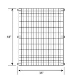 YARDLINK 3-ft W Powder-coated Galvanized Steel Flat-top No Dig Garden Fence Panel