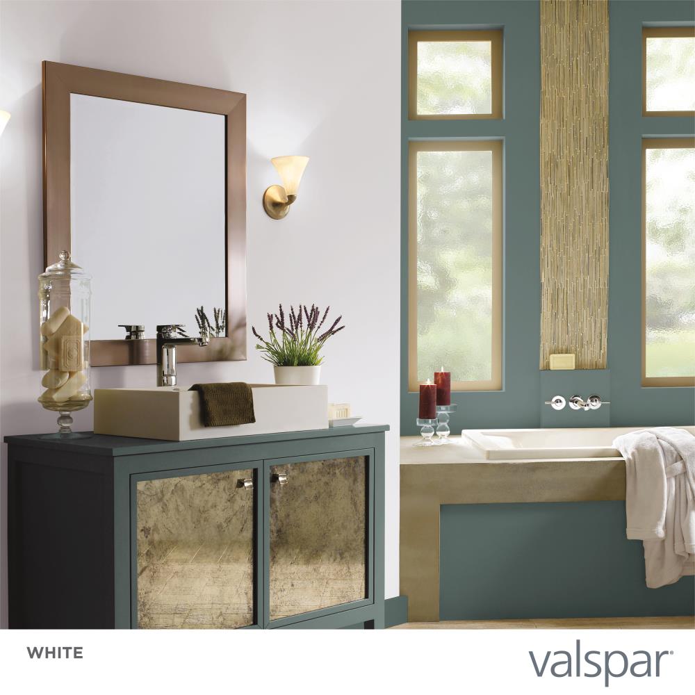 Valspar Pro Contractor Coat Semi-Gloss High Hide White Latex Interior Paint, 5-Gallon (640 fl oz)