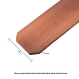 1-in x 6-in x 6-ft Whitewood Dog Ear Fence Picket