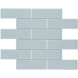 Elida Ceramica Skylight Subway 12-in x 12-in Glossy Glass Mosaic Wall Tile