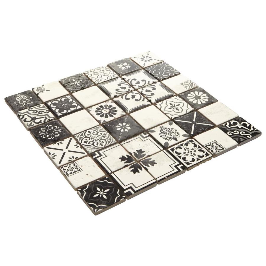 American Olean Genuine Stone Moroccan Natural Travertine Mosaic Wall Tile, 11 in x 11 in