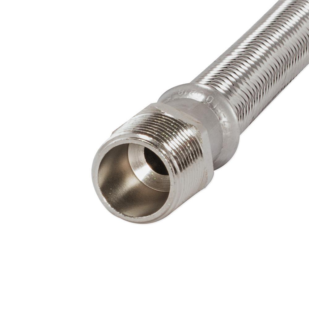 Water-Flex 3/4 in. MIP x 3/4 in. FIP x 18 in. Steel-Flex Flexible Stainless Steel Connector - Super Arbor