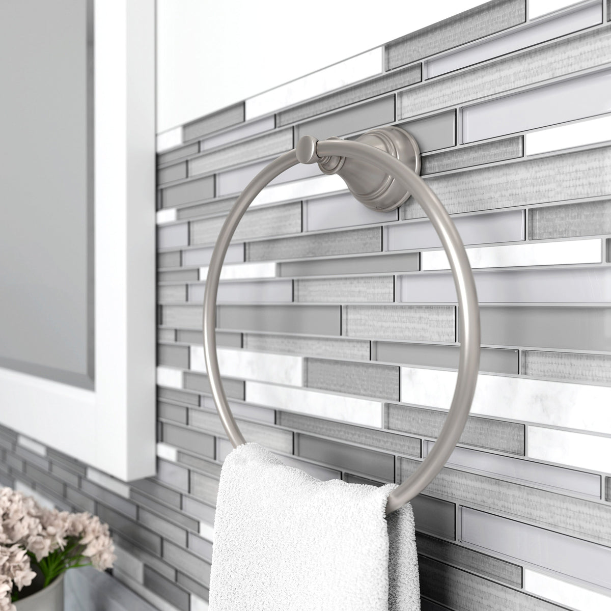 Satori Mystique Winter 12-in x 12-in Multi-finish Natural Stone Mosaic Wall Tile (0.91-sq. ft/ Piece)