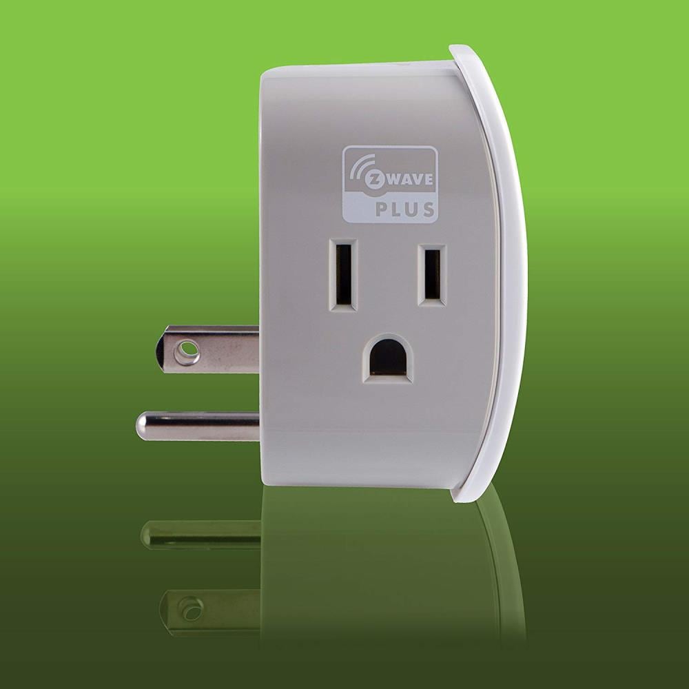 GE Enbrighten Z-Wave Plus 15-Amp 120-Volt White Plug-in Smart Switch, 1-Outlet (Model 28169)