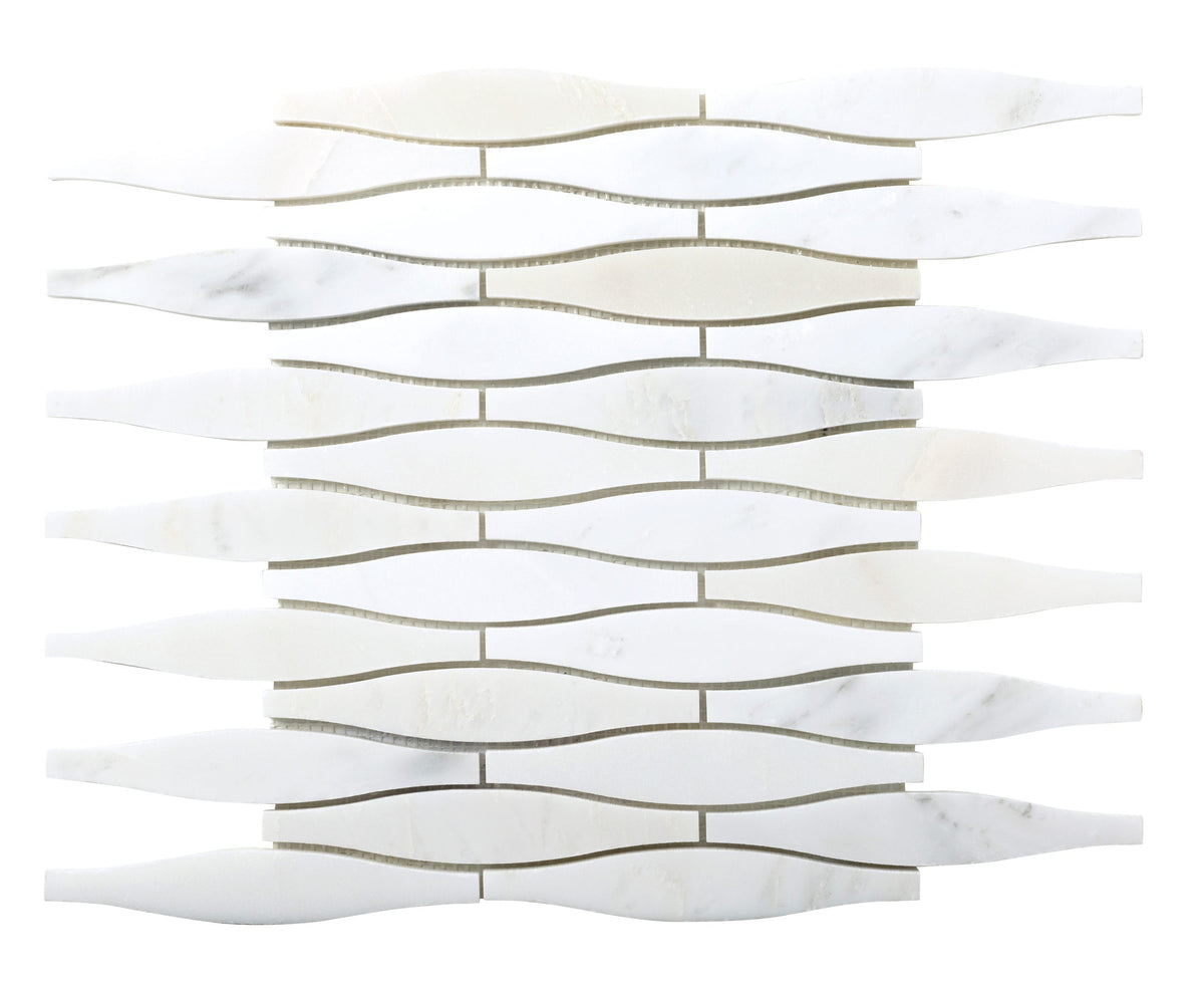 Emser WINTER FROST Natural Stone Marble Border Tile (12-in x 12-in)