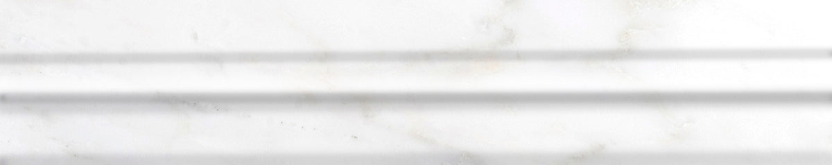 Emser Winter Frost Natural Stone Marble Crown Tile, Polished, 2-in x 12-in