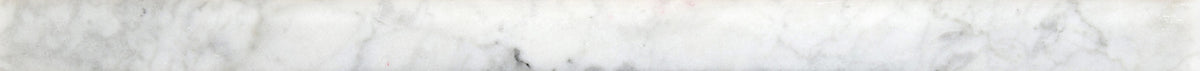 Emser Bianco Gioia Nantes Marble Pencil Liner Tile, Natural Stone, Polished (1-in x 12-in)