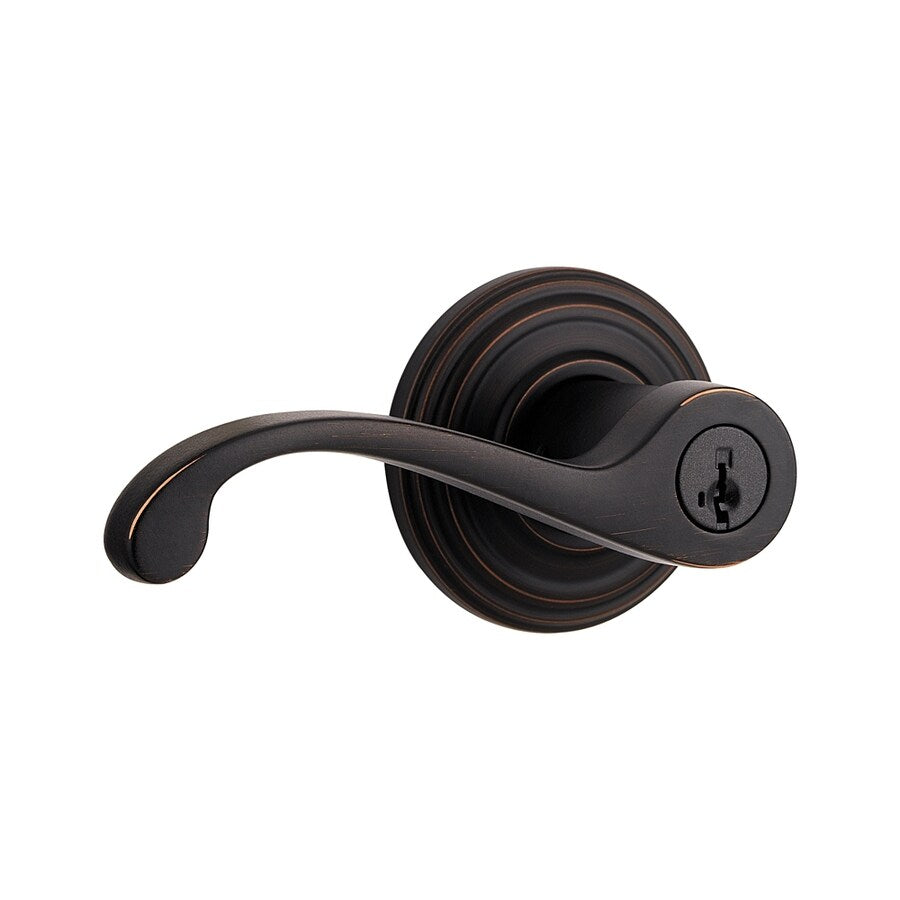 Kwikset Commonwealth Venetian Bronze Keyed Entry Door Lever with SmartKey