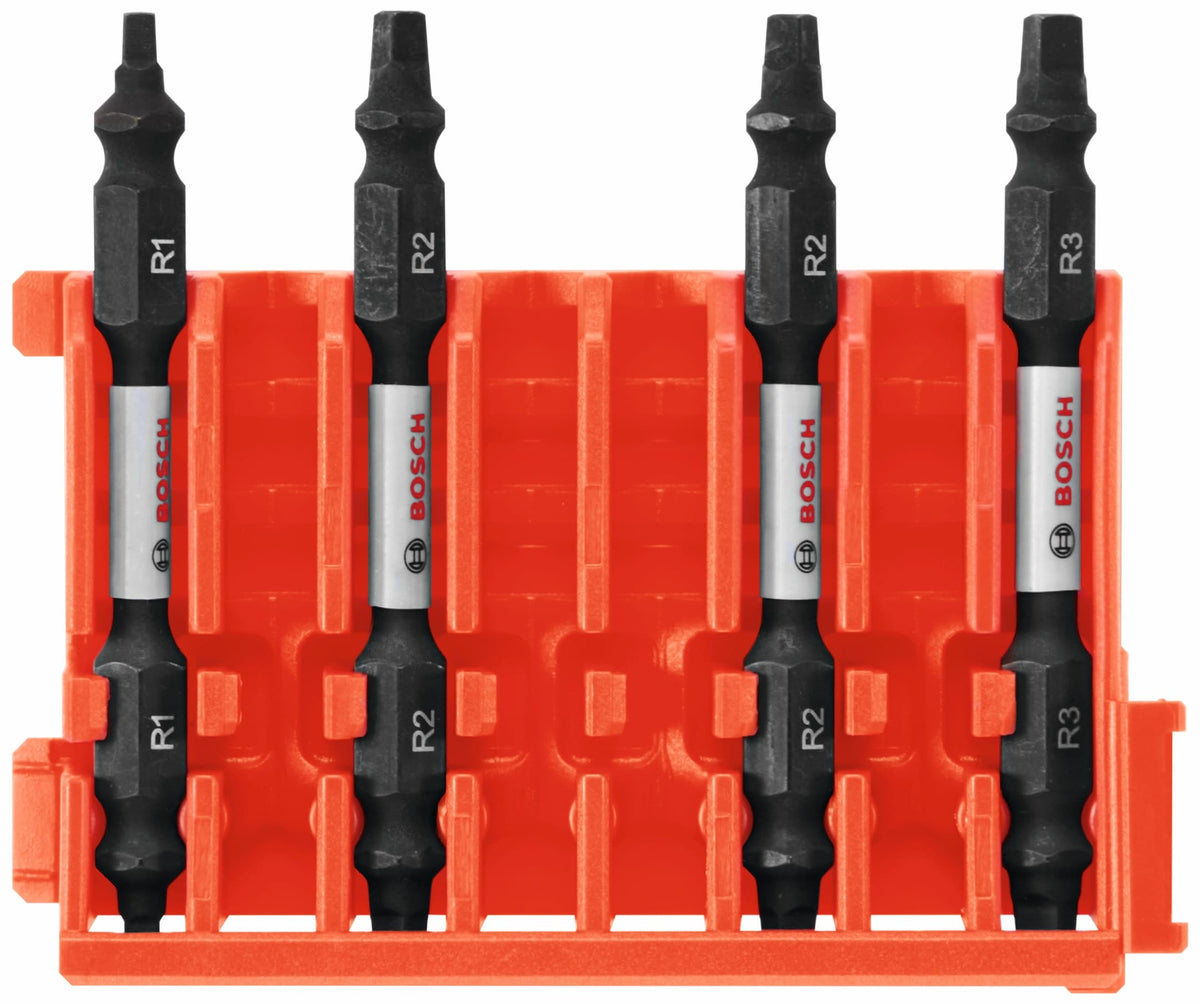 Bosch Custom Case 4-Piece 1/4-in x 2-1/2-in Double-Ended Impact Driver Bits