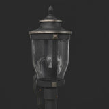 Home Decorators Collection McCarthy 1-Light Bronze Outdoor Post Mount