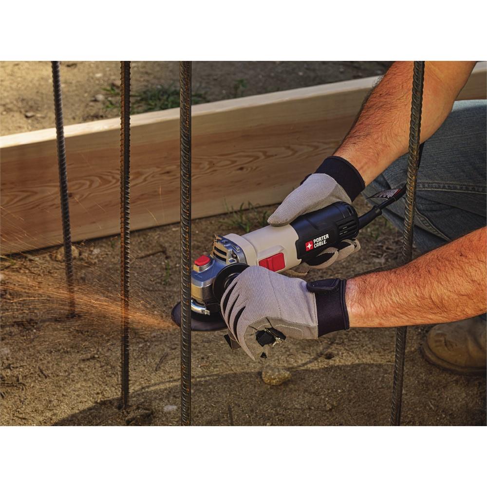 PORTER-CABLE 4.5-in 6-Amp Sliding Switch Corded Angle Grinder