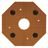 DeckWise Hardwood Deck tile connector brown 5.75-in Brown Hidden Deck Fastener