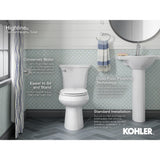 Highline Classic Comfort Height 10 in. Rough-In 2-Piece 1.28 GPF Single Flush Elongated Toilet in Biscuit - Super Arbor