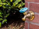 SharkBite 1/2-in Push-to-Connect Brass Multi-Turn Hose Bibb, 3/4-in MHT Outlet